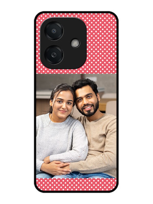 Custom Oppo A3 5G Custom Metal Phone Case - White Dotted Design