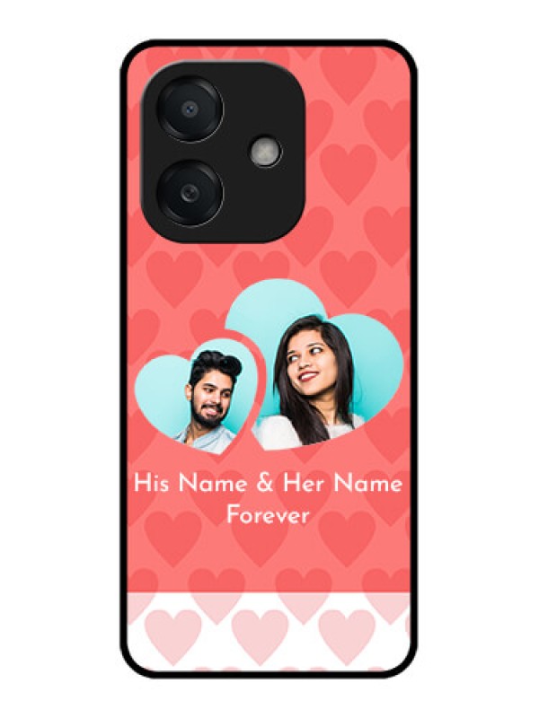 Custom Oppo A3 5G Custom Metal Phone Case - Couple Pic Upload Design