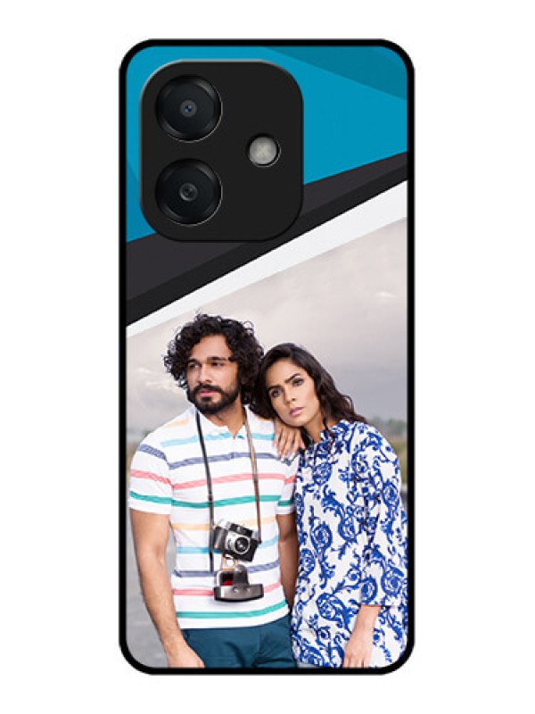Custom Oppo A3 5G Custom Metal Phone Case - Simple Pattern Photo Upload Design
