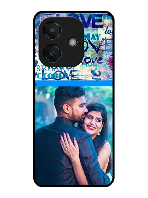Custom Oppo A3 5G Custom Metal Phone Case - Colorful Love Design