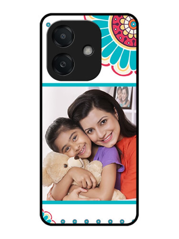 Custom Oppo A3 5G Custom Metal Phone Case - Flower Design