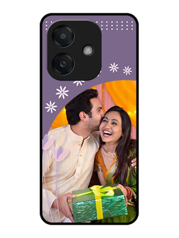 Custom Oppo A3 5G Custom Metal Phone Case - Lavender Flowers Design