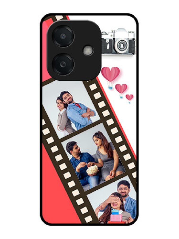 Custom Oppo A3 5G Custom Metal Phone Case - 3 Image Holder With Film Reel