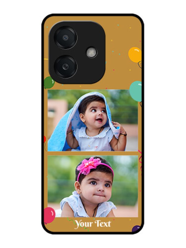Custom Oppo A3 5G Custom Metal Phone Case - Image Holder With Birthday Celebrations Design