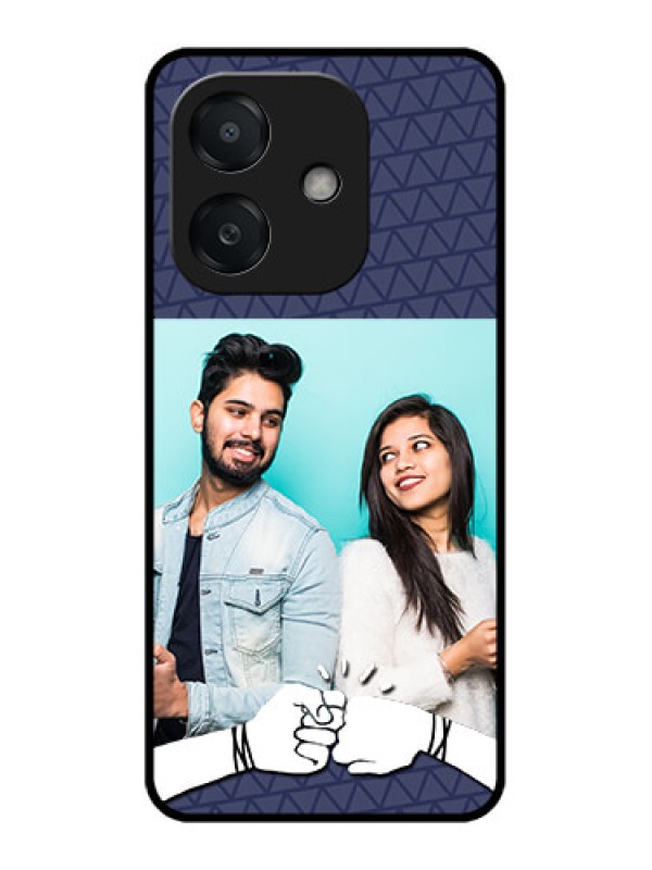 Custom Oppo A3 5G Custom Metal Phone Case - With Best Friends Design