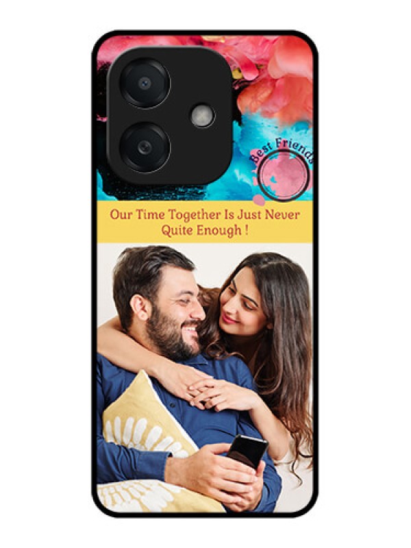 Custom Oppo A3 5G Custom Metal Phone Case - Quote With Acrylic Painting Design