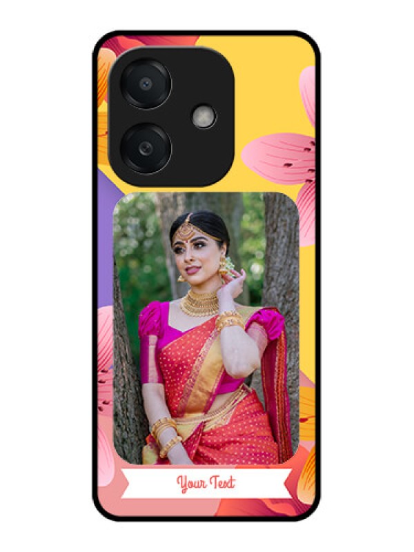 Custom Oppo A3 5G Custom Metal Phone Case - 3 Image With Vintage Floral Design