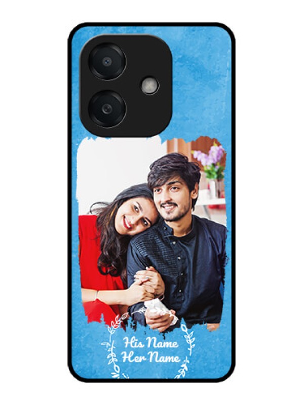 Custom Oppo A3 5G Custom Metal Phone Case - Blue Color Vintage Design