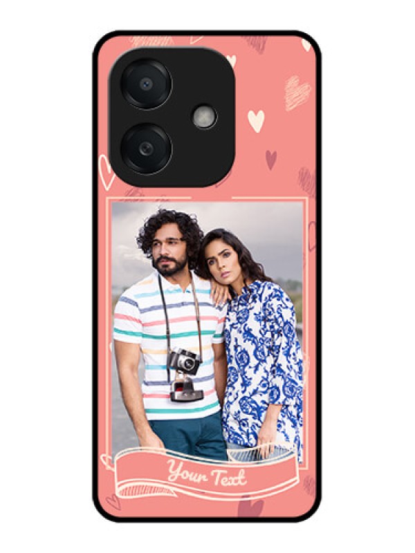 Custom Oppo A3 5G Custom Metal Phone Case - Love Doodle Art Design