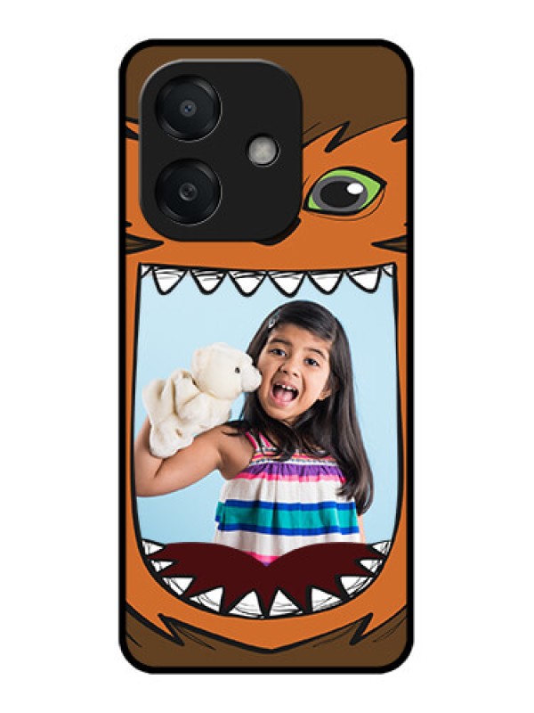 Custom Oppo A3 5G Custom Metal Phone Case - Owl Monster Back Case Design