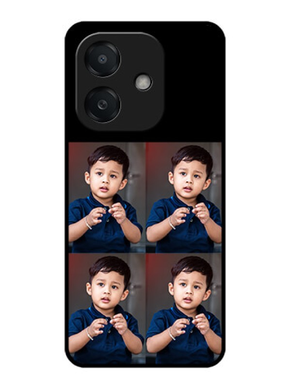 Custom Oppo A3 5G Custom Metal Phone Case - 4 Image Holder Design