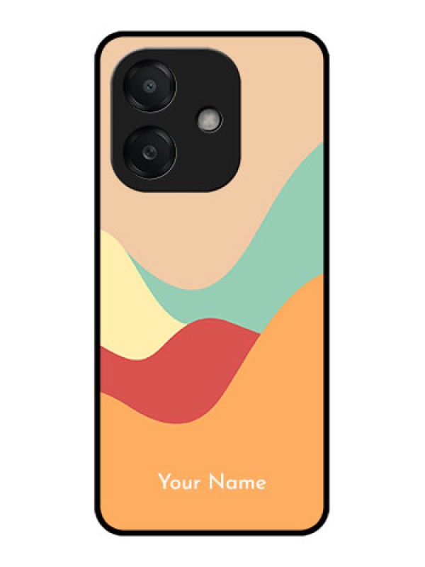 Custom Oppo A3 5G Custom Metal Phone Case - Ocean Waves Multi - Colour Design
