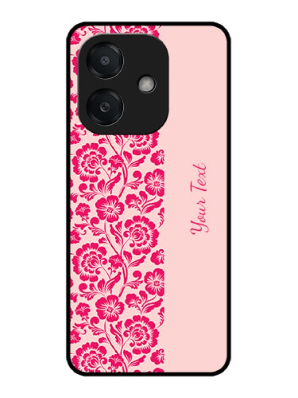 Custom Oppo A3 5G Custom Metal Phone Case - Attractive Floral Pattern Design