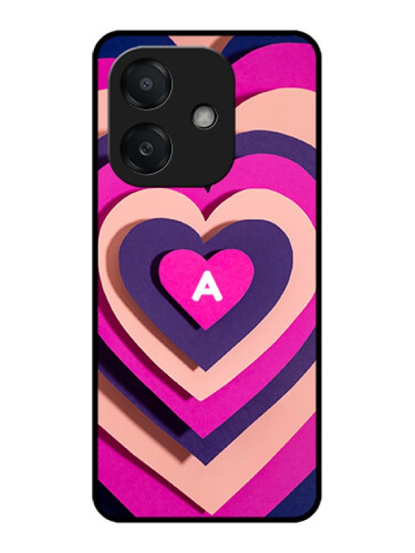 Custom Oppo A3 5G Custom Metal Phone Case - Cute Heart Pattern Design