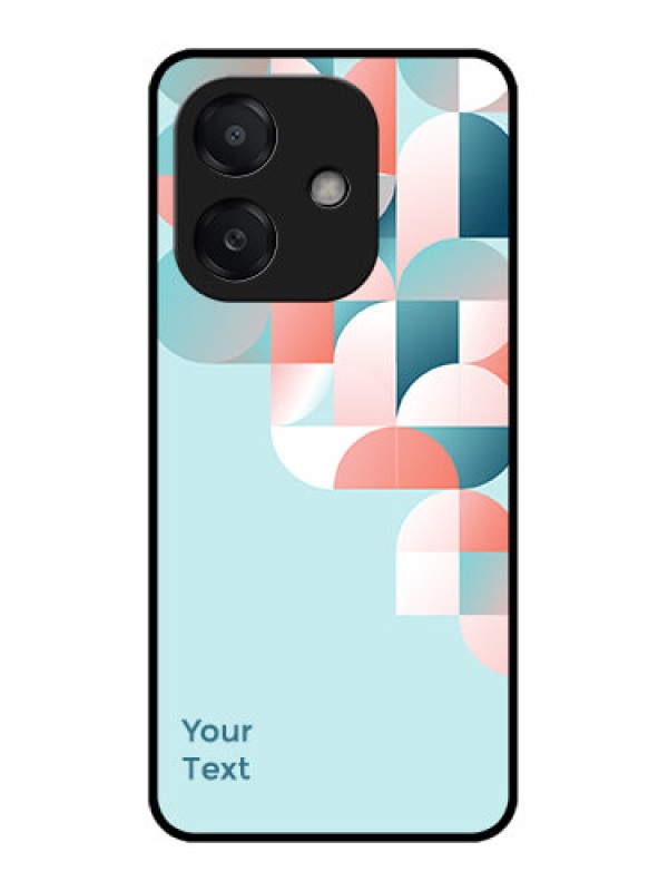 Custom Oppo A3 5G Custom Metal Phone Case - Stylish Semi - Circle Pattern Design