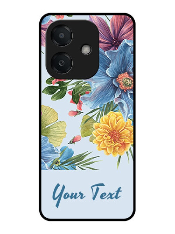 Custom Oppo A3 5G Custom Metal Phone Case - Stunning Watercolored Flowers Painting Design