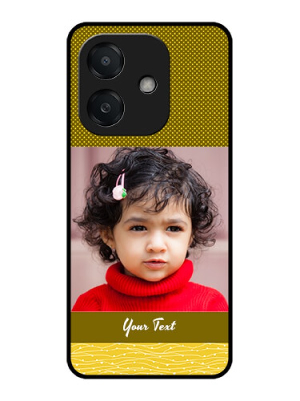 Custom Oppo A3X 5G Custom Metal Phone CaseSimple Green Color Design
