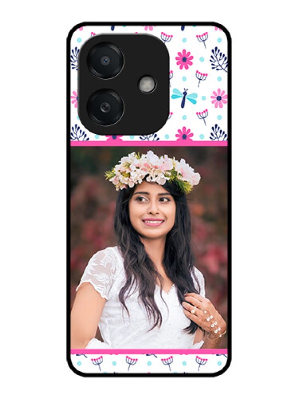 Custom Oppo A3X 5G Custom Metal Phone CaseColorful Flower Design