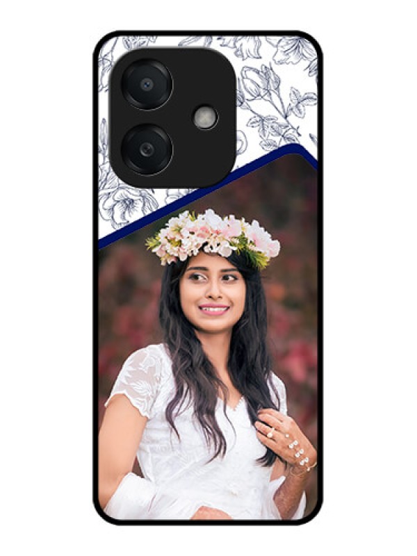 Custom Oppo A3X 5G Custom Metal Phone CaseClassy Floral Design