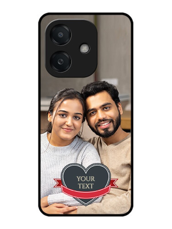 Custom Oppo A3X 5G Custom Metal Phone CaseJust Married Couple Design