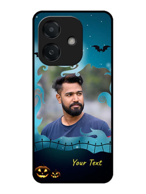 Custom Oppo A3X 5G Custom Metal Phone CaseHalloween Frame Design