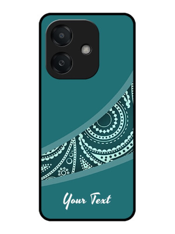 Custom Oppo A3X 5G Custom Metal Phone CaseSemi Visible Floral Design
