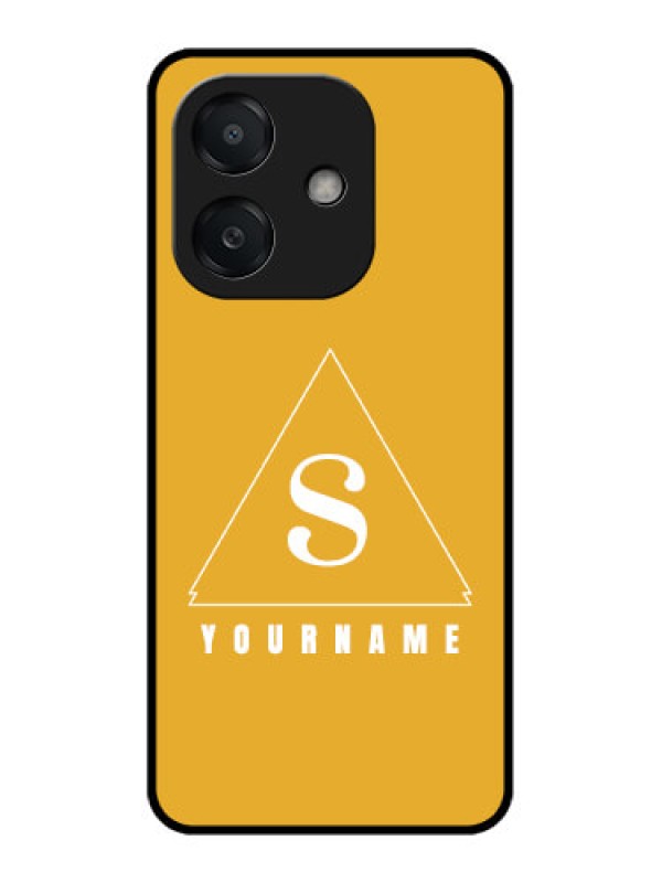 Custom Oppo A3X 5G Custom Metal Phone CaseSimple Triangle Design