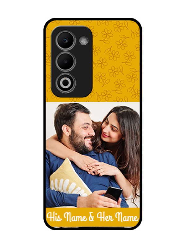 Custom Oppo A5 5G Custom Metal Phone Case - Yellow Floral Design