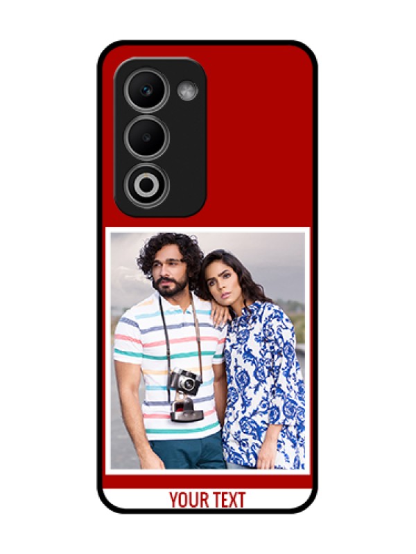 Custom Oppo A5 5G Custom Metal Phone Case - Red Color Design