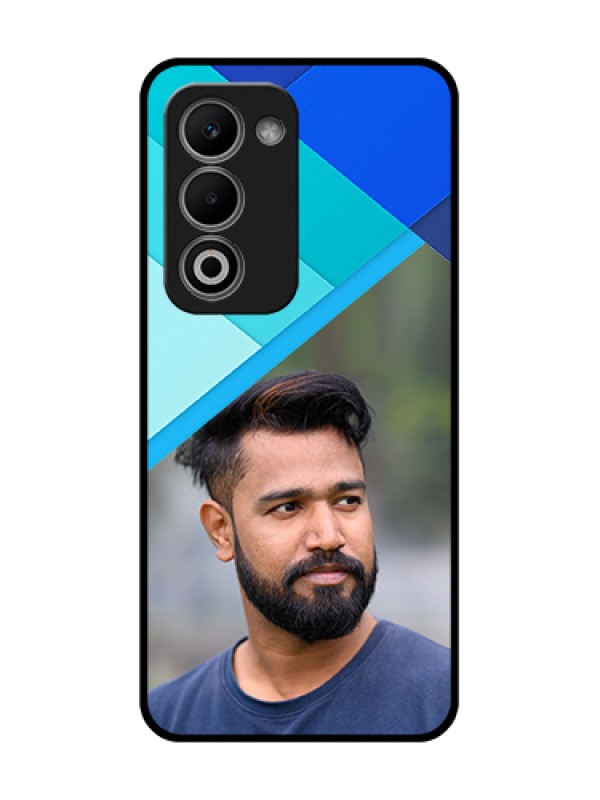 Custom Oppo A5 5G Custom Metal Phone Case - Blue Pattern Design