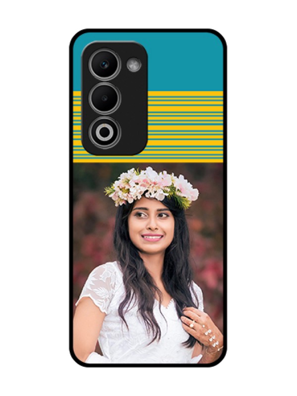 Custom Oppo A5 5G Custom Metal Phone Case - Yellow & Blue Design