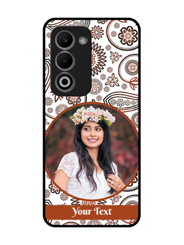 Custom Oppo A5 5G Custom Metal Phone Case - Abstract Flower Design