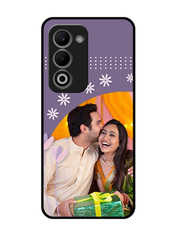 Custom Oppo A5 5G Custom Metal Phone Case - Lavender Flowers Design