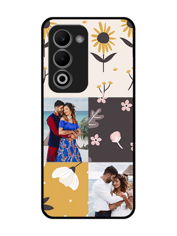 Custom Oppo A5 5G Custom Metal Phone Case - 3 Images With Floral Design