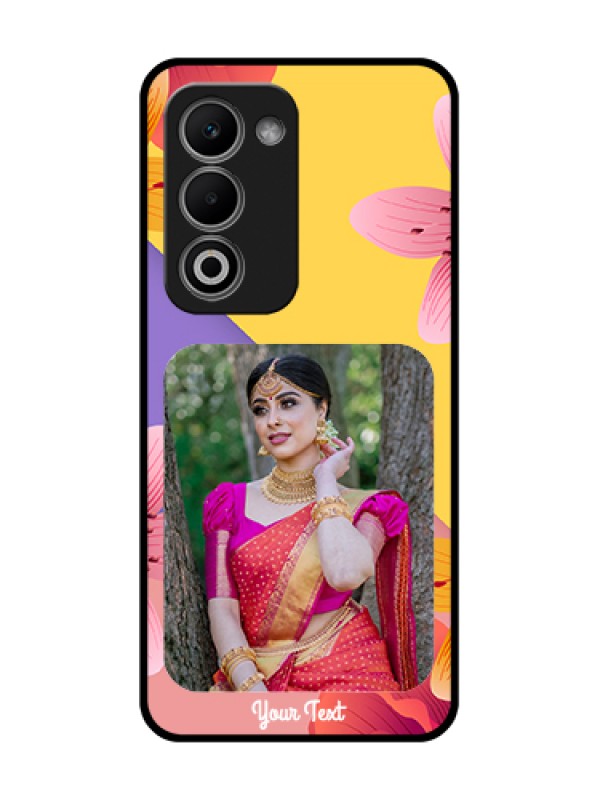 Custom Oppo A5 5G Custom Metal Phone Case - 3 Image With Vintage Floral Design