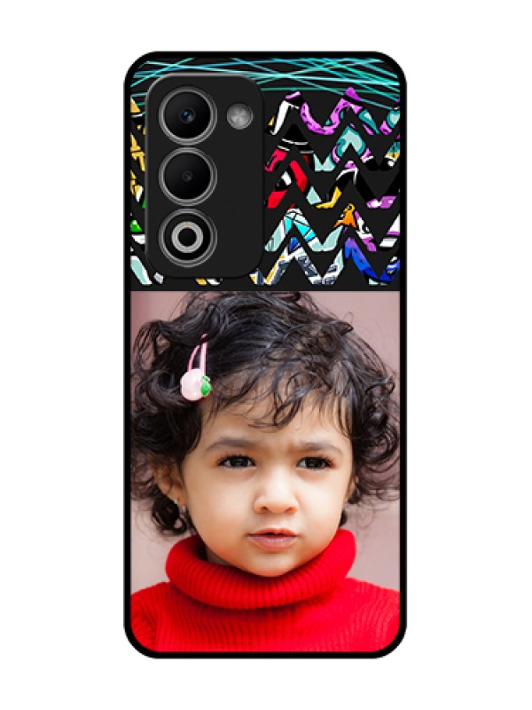 Custom Oppo A5 5G Custom Metal Phone Case - Neon Abstract Design