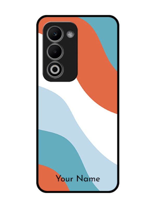 Custom Oppo A5 5G Custom Metal Phone Case - Coloured Waves Design