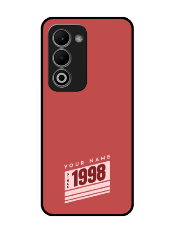 Custom Oppo A5 5G Custom Metal Phone Case - Red Custom Year Of Birth Design