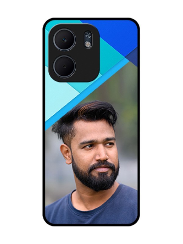 Custom Oppo A5X 4G Custom Metal Phone Case - Blue Pattern Design