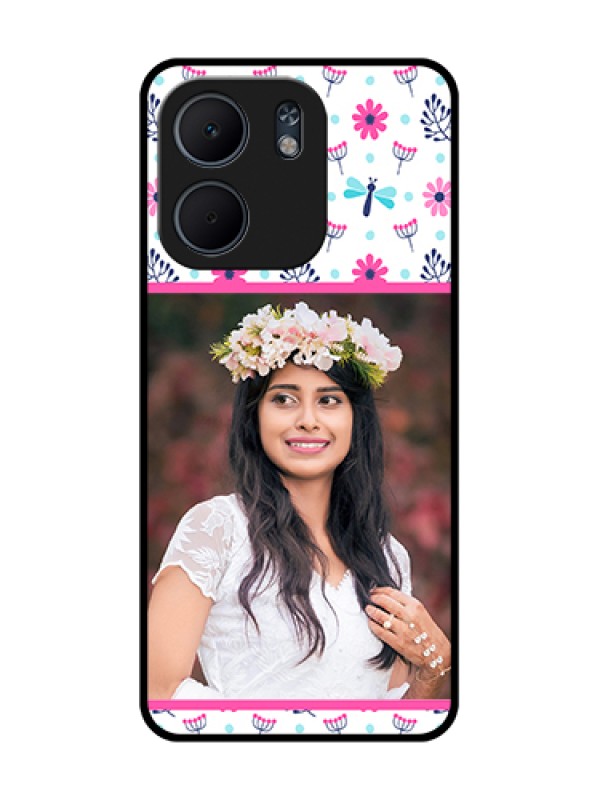 Custom Oppo A5X 4G Custom Metal Phone Case - Colorful Flower Design