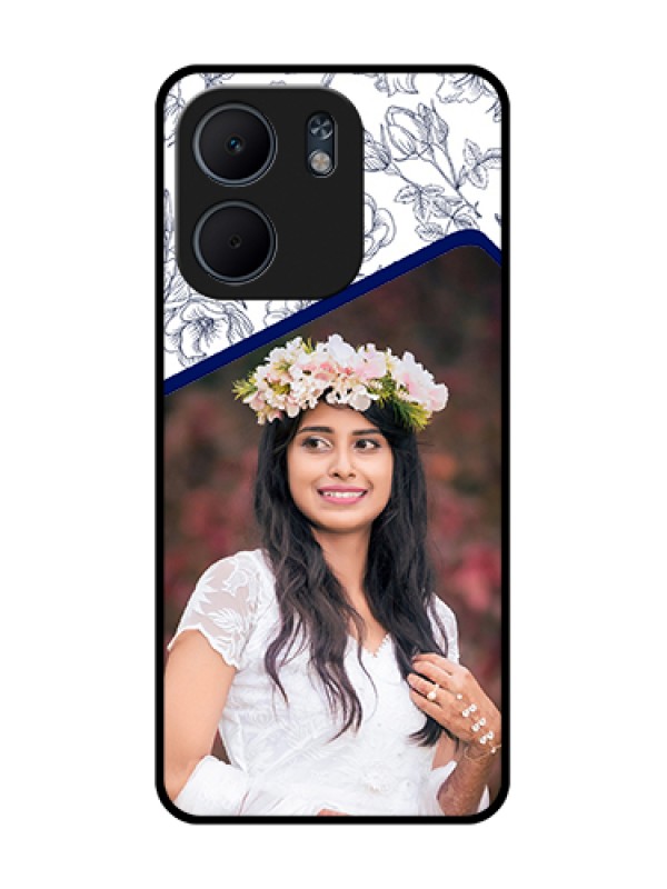 Custom Oppo A5X 4G Custom Metal Phone Case - Classy Floral Design