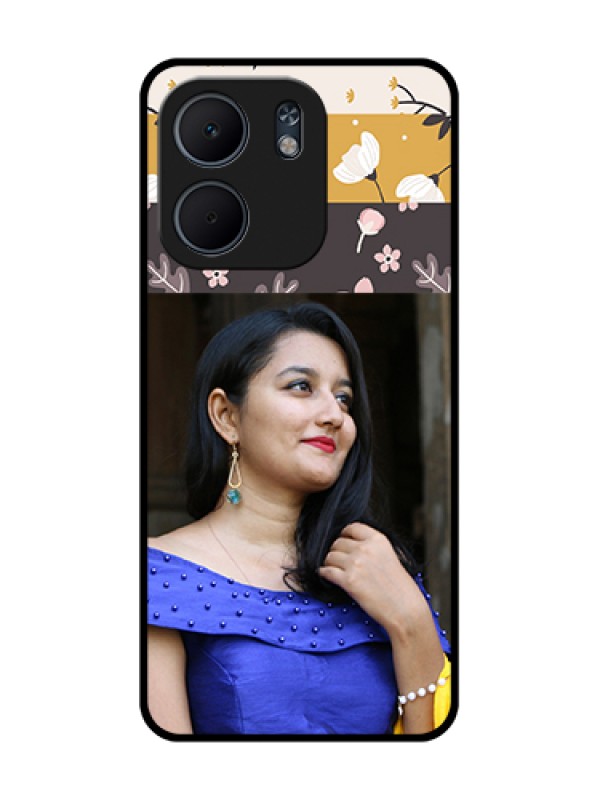 Custom Oppo A5X 4G Custom Metal Phone Case - Stylish Floral Design
