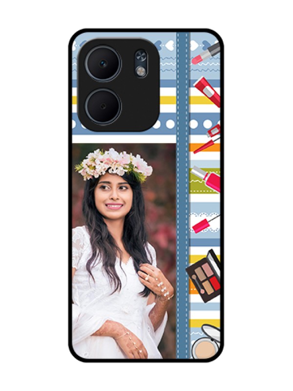 Custom Oppo A5X 4G Custom Metal Phone Case - Makeup Icons Design