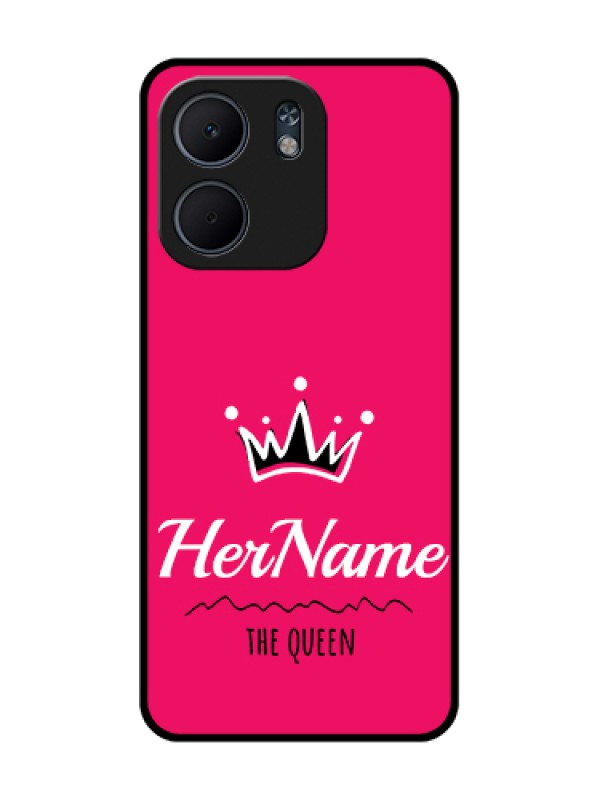 Custom Oppo A5X 4G Custom Metal Phone Case - Queen With Name Design