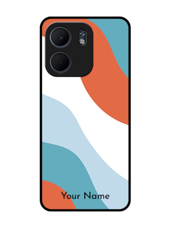 Custom Oppo A5X 4G Custom Metal Phone Case - Coloured Waves Design