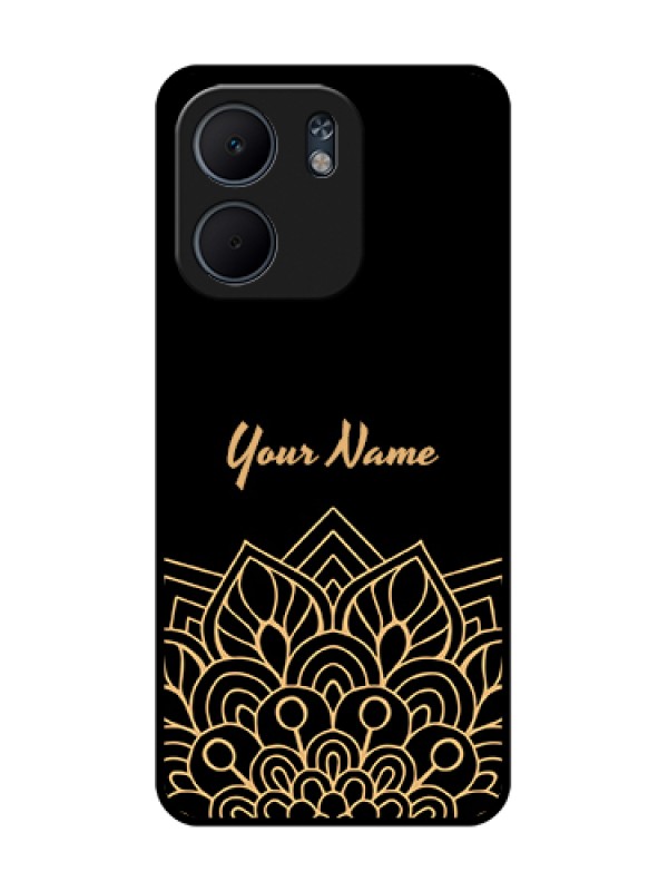 Custom Oppo A5X 4G Custom Metal Phone Case - Golden Mandala Design