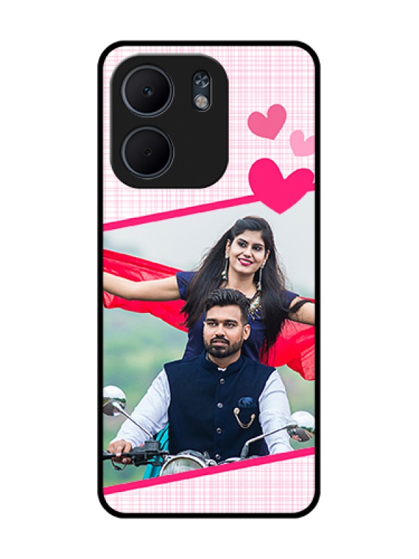 Custom Oppo A5X 5G Custom Metal Phone Case - Love Shape Heart Design