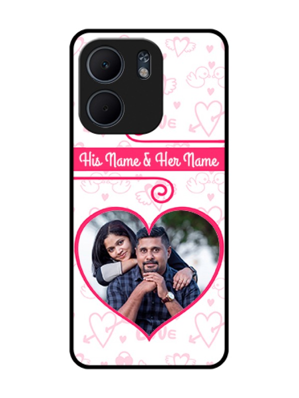 Custom Oppo A5X 5G Custom Metal Phone Case - Heart Shape Love Design
