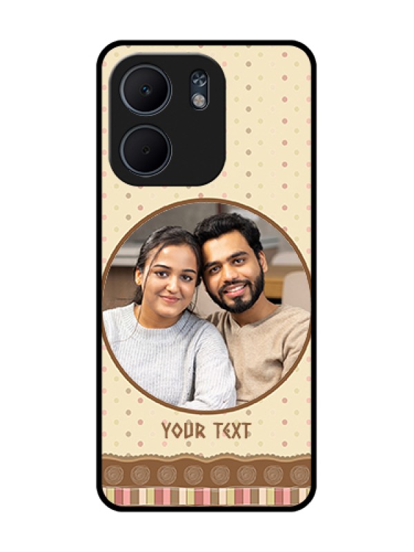 Custom Oppo A5X 5G Custom Metal Phone Case - Brown Dotted Mobile Case Design