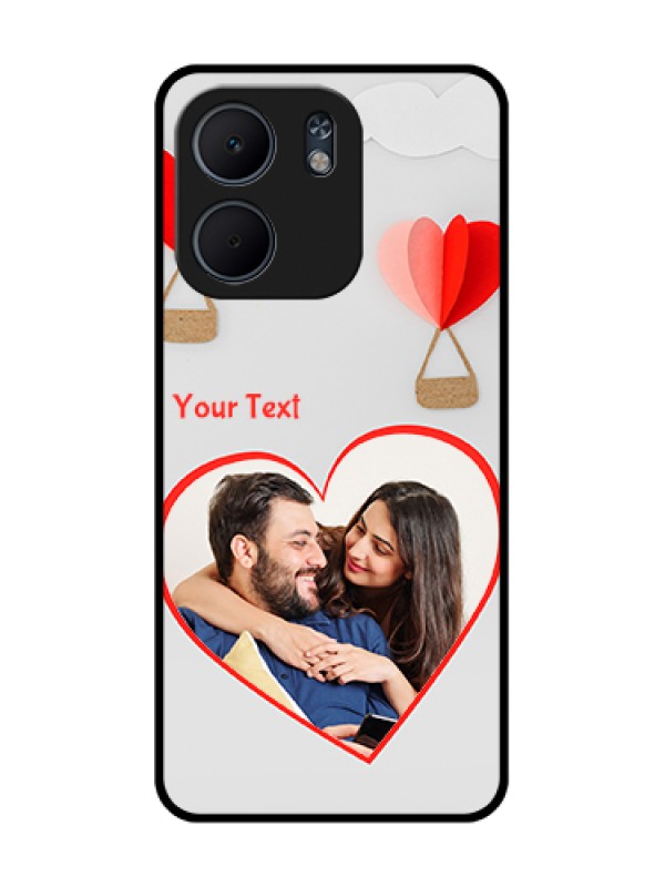 Custom Oppo A5X 5G Custom Metal Phone Case - Parachute Love Design
